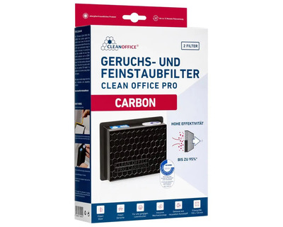 Clean Office Feinstaubfilter "Pro Carbon", für Drucker 2St.