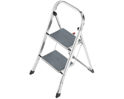 Hailo Leiter "K70" silber 2 Stufen