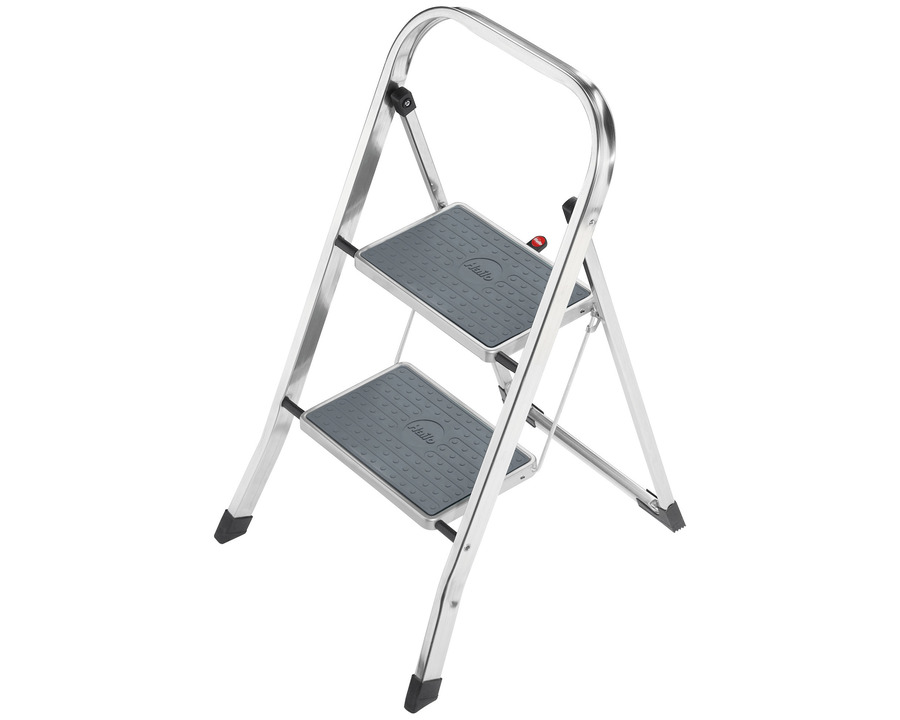 Hailo Leiter "K70" silber 2 Stufen