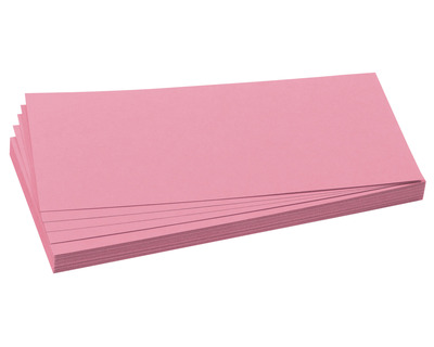 Wekre Moderationskarten Rechteck rosa 10,5 x 20 cm 500St.