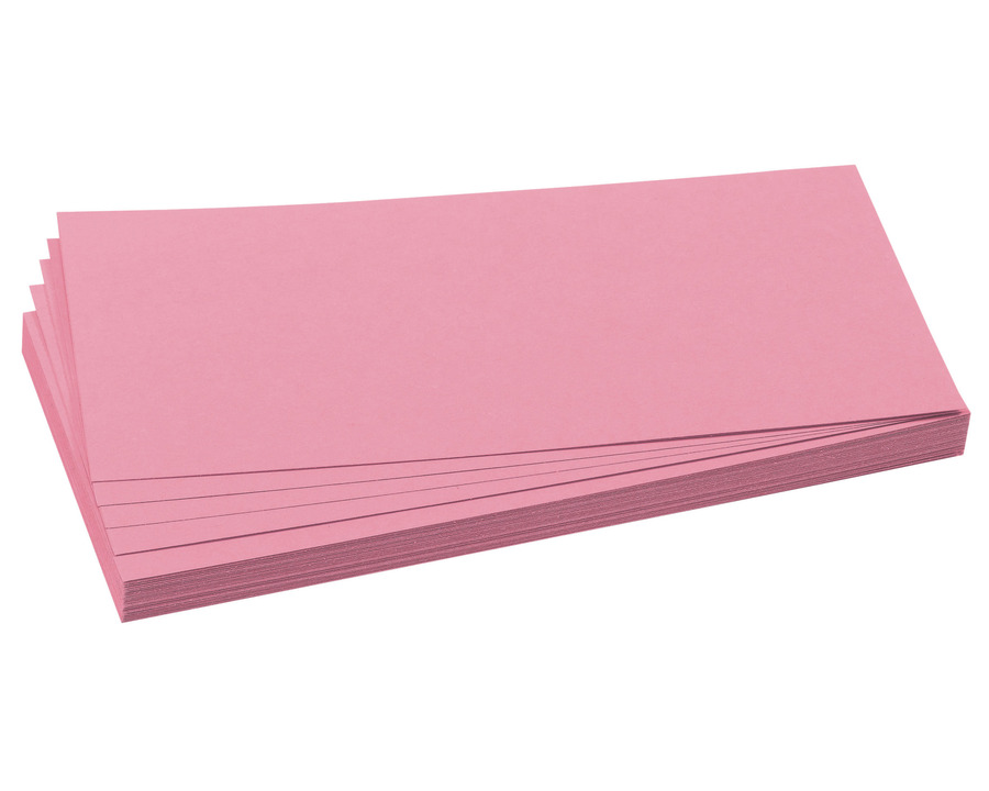 Wekre Moderationskarten Rechteck rosa 10,5 x 20 cm 500St.