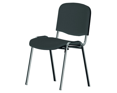 NowyStyl Besucherstuhl "ISO" schwarz/chrom