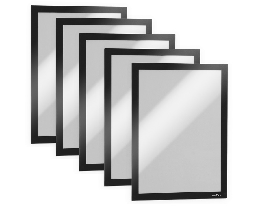 Durable Inforahmen A4 "Duraframe" schwarz selbstklebend 10St.