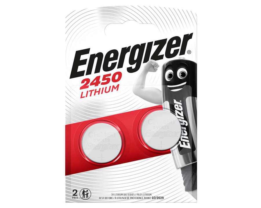 Energizer Knopfzelle Lithium CR2450 3V 620mAh 2St.