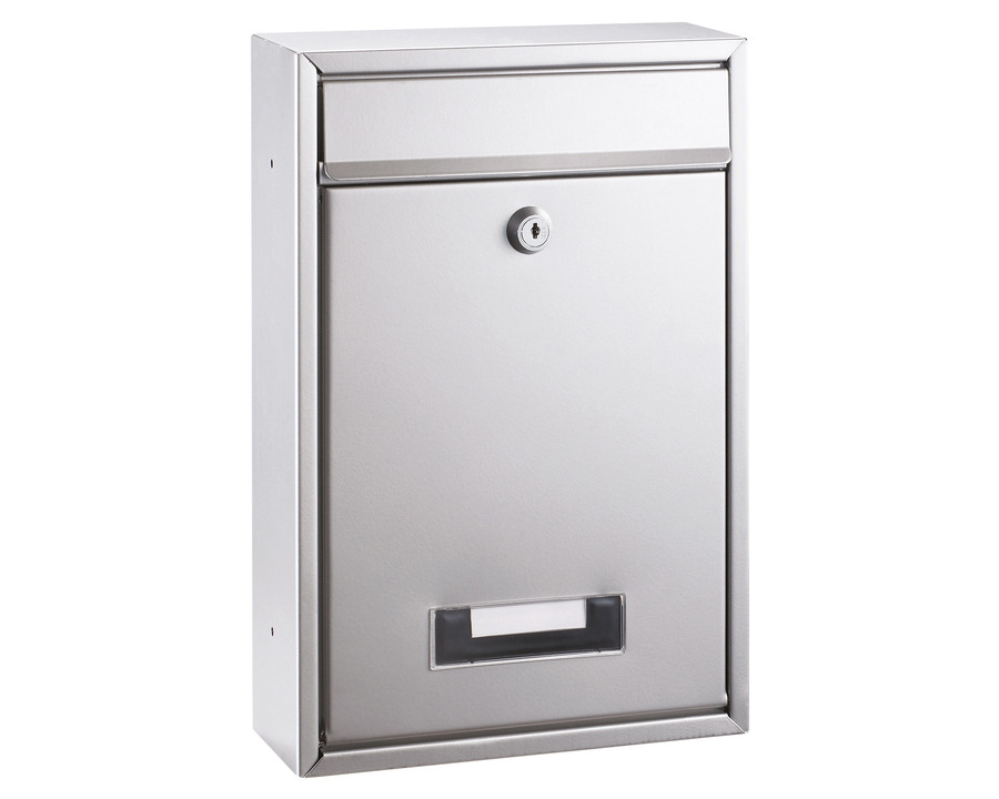Alco Briefkasten silber 32 x 8,5 x 21,5 cm