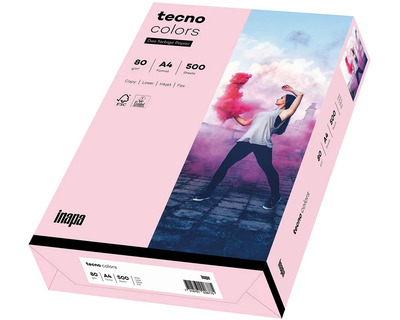 Tecno Kopierpapier A4 "Tecno Colors" hellrosa 80g/m² 500Bl.