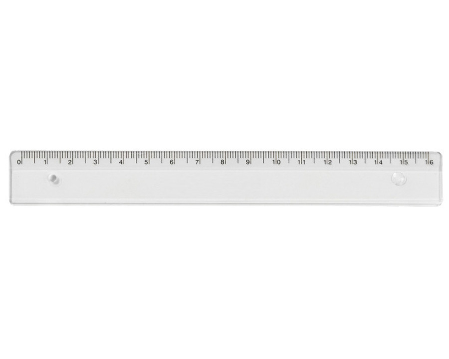 Lineal Kunststoff transparent 16 cm