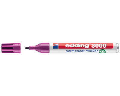 Edding Permanentmarker 3000 rot-violett 1,5-3 mm Rundspitze