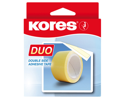 Kores Doppelseitiges Klebeband transparent 15 mm x 5 m