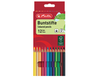 Herlitz Buntstift mehrfarbig 2,5 mm 12St.