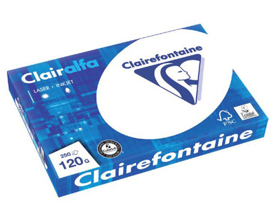 Clairefontaine Kopierkarton A4 "Clairalfa" weiß, CIE 171 120g/m² 250Bl.