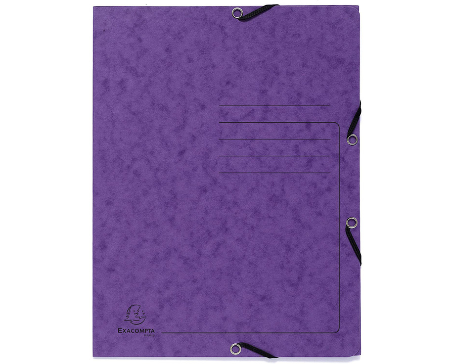 Exacompta Eckspannermappe A4 "Colorspan" violett