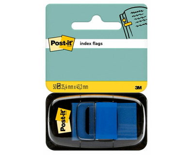 Post-it Haftmarker "Index 680" blau 25,4 x 43,2 mm 50Bl.