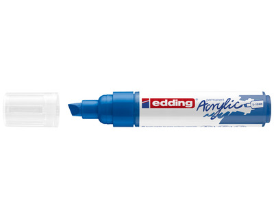 Edding Acrylmarker 5000 enzianblau matt 5-10 mm Keilspitze