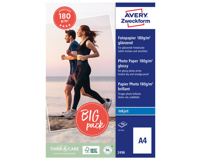 Avery Zweckform Fotopapier "Everyday" A4 glossy 180g/m² 100Bl.