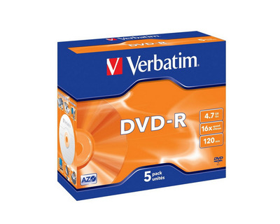 Verbatim DVD-R 4,7GB Jewel Case 5St.