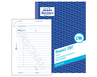 Avery Zweckform Rapport A5 100 Blatt