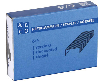 Alco Heftklammern 6/4 verzinkt 2.000St.