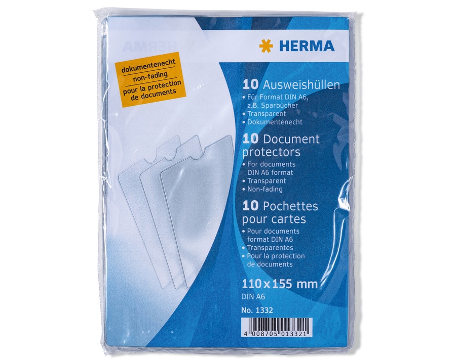 Herma Ausweishülle transparent 110 x 155 mm 10St.