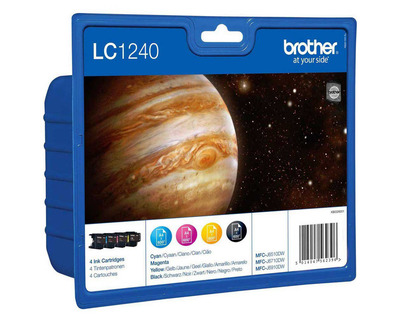 Brother Tintenpatrone LC-1240, Multipack CMYK 4St.