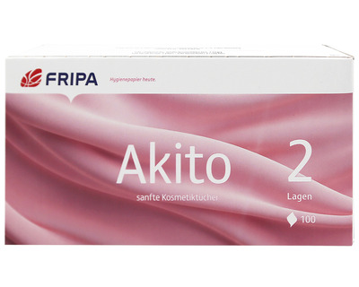 Fripa Kosmetiktücher "Akito" 2-lagig 100St.