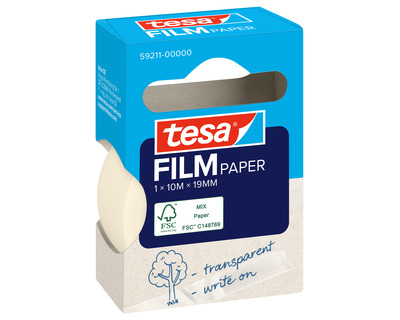 Tesa Klebeband "Paper" transparent 19 mm x 10 m