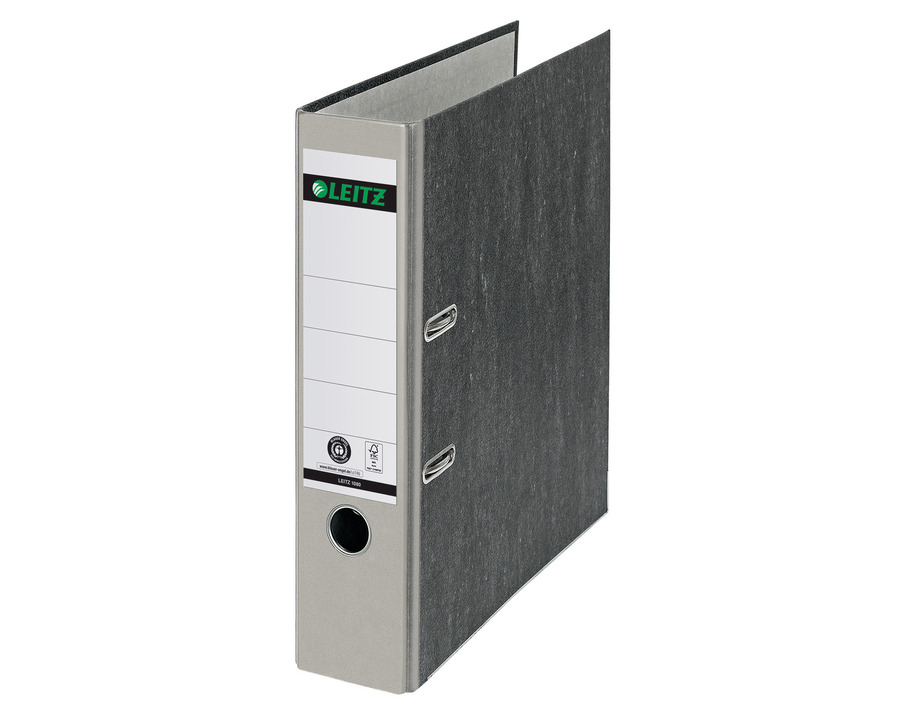 Leitz Ordner Wolkenmarmor A4 grau 80 mm