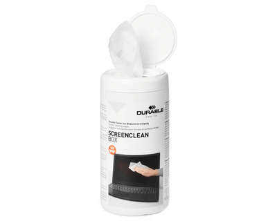 Durable Bildschirm-Reinigungstücher "Screenclean" alkoholfrei, antistatisch 100St.