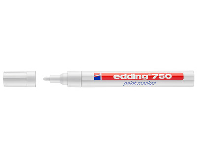 Edding Lackmarker 750 weiß 2-4 mm Rundspitze