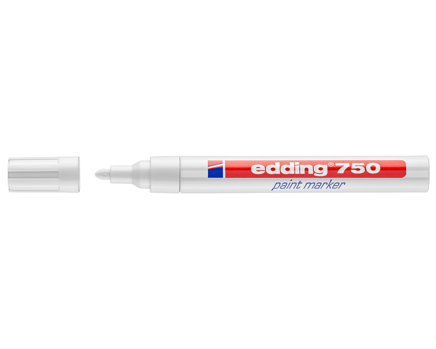 Edding Lackmarker 750 weiß 2-4 mm Rundspitze