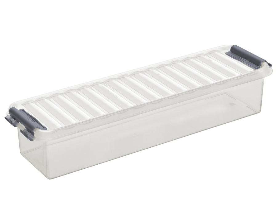 Sunware Aufbewahrungsbox "the q-line" 0,9 Liter transparent 27 x 6 x 8,6 cm