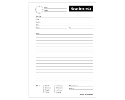 HK Gesprächsnotizen A5, Recycling 50 Blatt 50Bl.