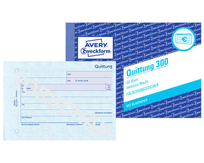 Avery Zweckform Quittung A6 50 Blatt