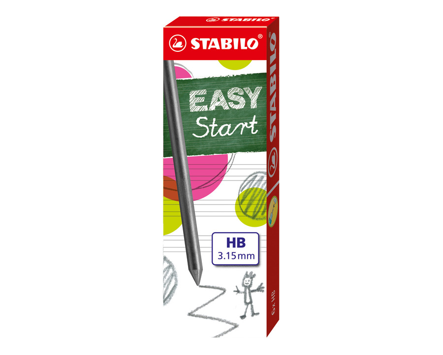 Stabilo Fallbleistift-Minen "EasyErgo" 3,15 mm HB 6St.