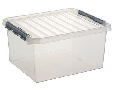 Sunware Aufbewahrungsbox "the q-line" 36 Liter transparent 40 x 26 x 50 cm