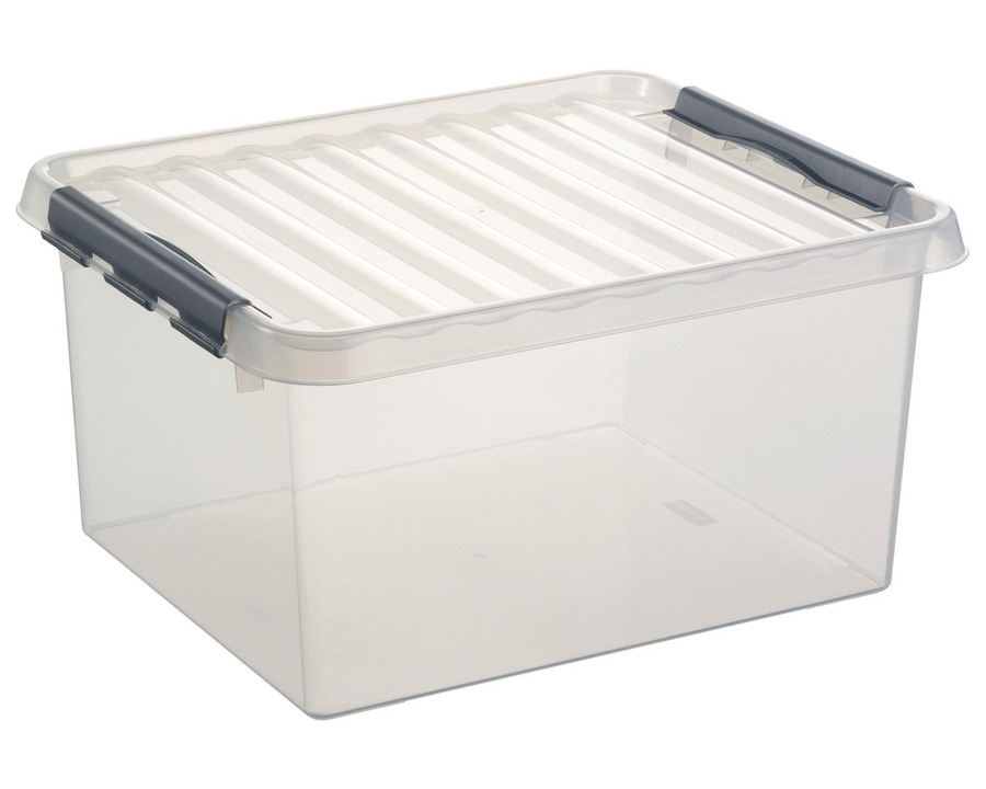 Sunware Aufbewahrungsbox "the q-line" 36 Liter transparent 40 x 26 x 50 cm