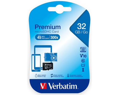 Verbatim Speicherkarte microSDHC "Premium" 32GB