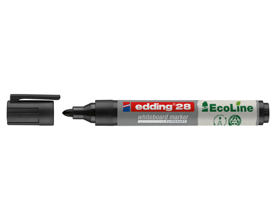 Edding Board- & Flipchartmarker 28 "EcoLine" schwarz 1,5-3 mm Rundspitze