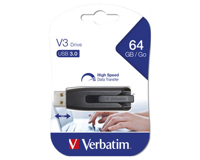 Verbatim USB-Stick 3.0 "Stor´n´Go V3" schwarz 64GB