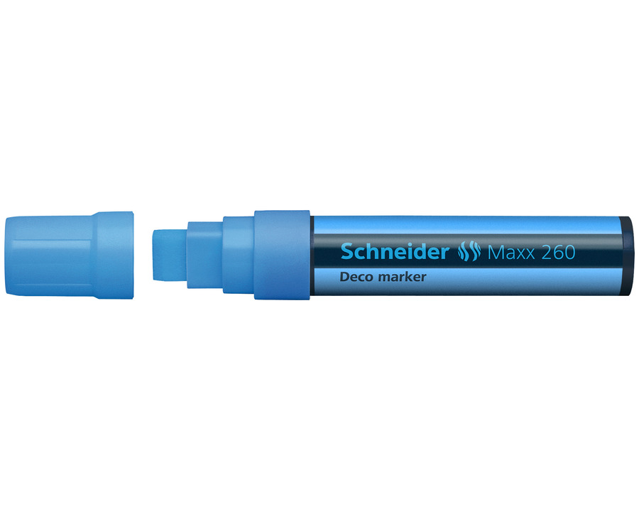 Schneider Kreidemarker "Maxx 260" hellblau 2-15 mm Keilspitze