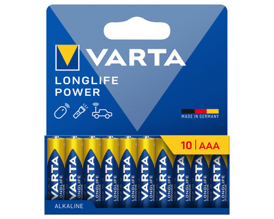 Varta Batterie "Longlife Power" AAA, Micro, LR3 1,5V 1.220mAh 10St.