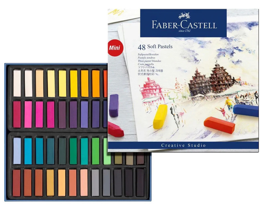 Faber-Castell Pastellkreide mehrfarbig 48St.