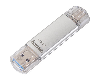 Hama USB-Stick 3.0 "C-Laeta" silber 64GB