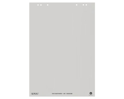 Herlitz Flipchartblock, Recyclingpapier blanko 80g/m² 20Bl.