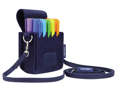 Magnetoplan Moderationstasche "EcoAware" blau 11 x 15 x 7 cm