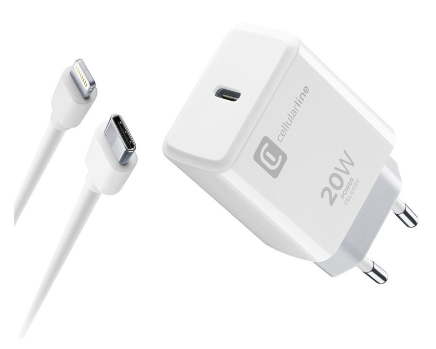 Cellularline Ladegerät "Charger Kit" weiß 20W