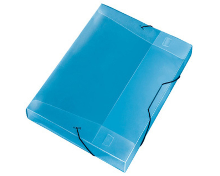 Veloflex Sammelbox A4 "Crystal" blau 30 mm