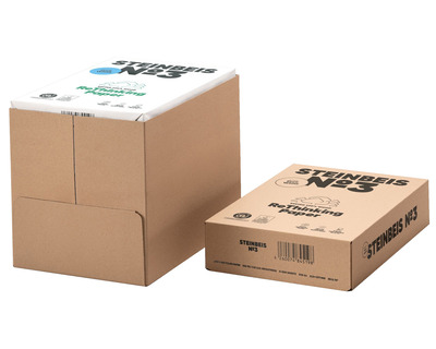 Steinbeis Kopierpapier A4 "No.3" recycling-weiß, ISO 90 80g/m² 5x500Bl.