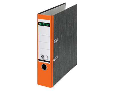 Leitz Ordner Wolkenmarmor A4 orange 80 mm