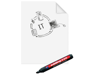 Legamaster Flipchart-Folie "Magic Chart", blanko blanko 60 x 80 cm 25Bl.